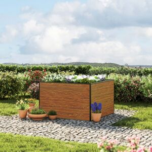 GFP 119 x 119 x 77 cm Hochbeet, Holzoptik - (GFPV00324)