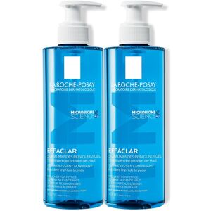 La Roche-Posay Effaclar Schäumendes Reinigungsgel bei unreiner, fettiger Haut 2x400 ml Gel