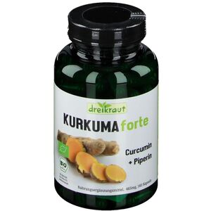 dreikraut Kurkuma Forte Curcumin+Piperin Kapseln 160 St