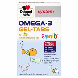 Doppelherz Omega-3 Gel-Tabs family system 120 St Kautabletten