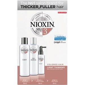 Nioxin Haarpflege System 3 Colored Hair Light Thinning3-Step-System Set Cleanser Shampoo 150 ml + Scalp Therapy Revitalizing Conditioner 150 ml + Scal