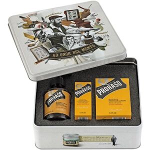 Proraso Herrenpflege Wood & Spice Geschenkset Beard Wash 200 ml + Beard Balm 100 ml + Beard Oil 30 ml