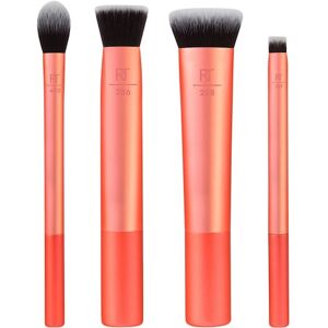 Real Techniques Makeup Brushes Brush Sets Face Base Set Ultra Buff Brush 256 + Small Conceal Brush 257 + Flat Contour Brush 258 + Setting Brush 402