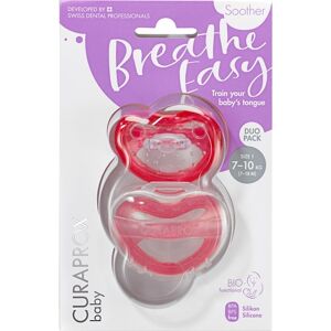 Curaprox Baby Schnuller Schnuller Rosa Duo Größe 1 (7 - 10 kg bzw. 18 Monate)