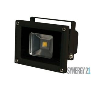 SYNERGY21 LED Fluter Outdoor 10W 800lm neutralweiß 230V AC IP65 dimmbar schwarz EEK G...