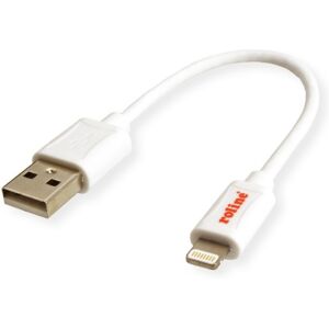 Roline USB 2.0 Lightning Kabel, 0.15m, weiß