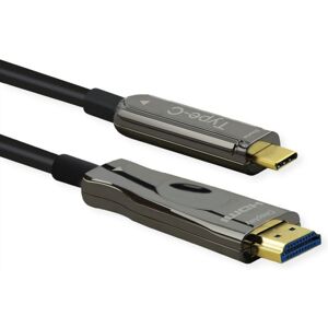 Roline USB Typ C - HDMI Video-Adapterkabel, 30m