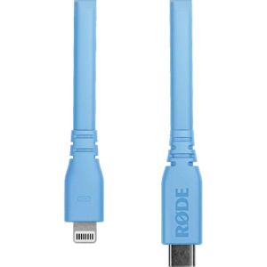 Rode SC19-B USB-Kabel, 1.5m, blau, USB C male / Lightning male