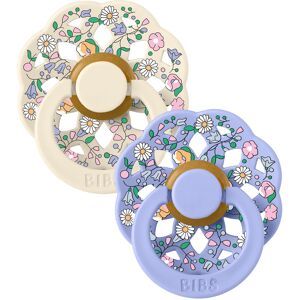 BIBS x Liberty Pacifier Boheme 2 PACK Chloe Meadow Latex Size 1 Ivory Mix 2 stk