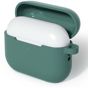 TABLETCOVERS.DK Apple AirPods Pro (3. gen.) Silikone Cover m. Karabinhage - Mørkegrøn