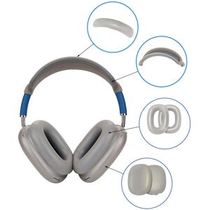 TABLETCOVERS.DK AirPods Max Silikone Cover m. Bøjle Beskytter - Gennemsigtig / Sort