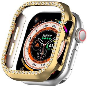 MOBILCOVERS.DK Apple Watch 10 (42mm) Hårdt Plast Cover - Guld / Rhinsten
