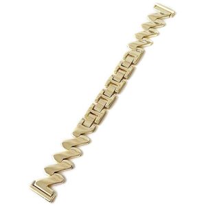 MOBILCOVERS.DK Universal 22mm Bølget Metal Smartwatch Rem - Guld