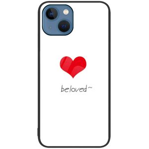 MOBILCOVERS.DK iPhone 14 Plus Plastik Cover m. Glasbagside - Beloved