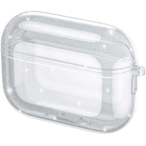 MOBILCOVERS.DK Apple AirPods Pro (3. gen.) Transparent Fleksibelt Plast Cover - Gennemsigtig / Glitter