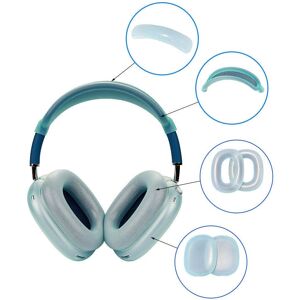 MOBILCOVERS.DK AirPods Max Silikone Cover m. Bøjle Beskytter - Gennemsigtig / Blå