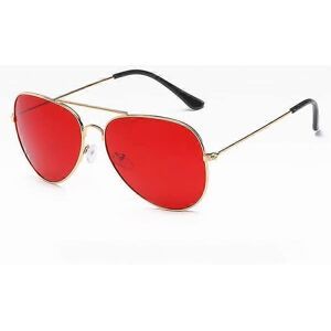 Klassiske Retro Pilot Ocean Goggles Solbriller Til Kvinder Mænd Unisex Metal Røde Solbriller Sommerkørsel 3025 Briller Shades 2022
