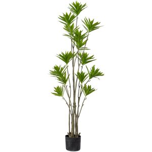 Home-tex Kunstig Dracaena plante 160 cm høj - Flot grøn kunstig plante med potte