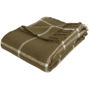 Arctic Uldplaid - 100% Ny norsk uld - Thor Olive - Grøn - 130x200 cm