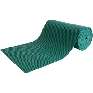 Borg Living Skridsikker bademåtte - På metermål - Grøn - 65 cm bred - Multifunktionsmåtte til vådrum