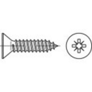 TOOLCRAFT TO-5432907 Undersænket kærvskrue Krydskærv Philips Stål Galvaniseret 2000 stk