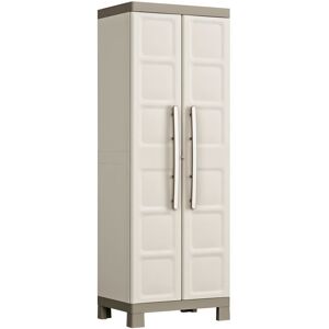 Keter multifunktionelt opbevaringsskab Excellence 182 cm beige gråbrun