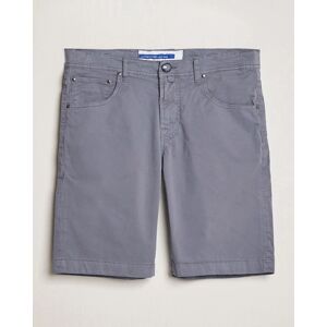 Jacob Cohën Nicolas Cotton Gabardine Shorts Blue Grey men W32 Grå