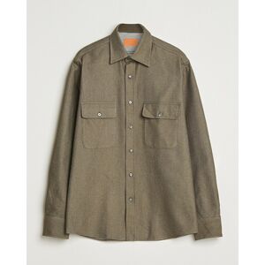 Grigio Heavy Twill Overshirt Military men L Grøn