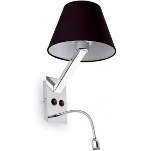 Faro Lampara Aplique Barcelona Moma-2 Led 68507 Negro/cromo