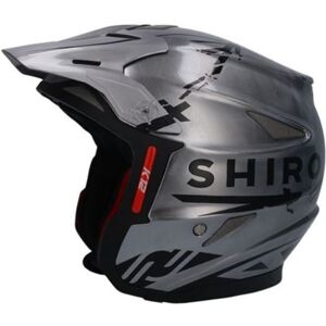 SHIRO K-12 Tr-1 Fibra Tricomposite Cromadro Casco Trial