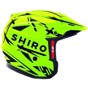 SHIRO K-12 Tr-1 Fibra Tricomposite Fluor Casco Trial