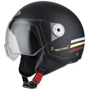 Casco Nzi Vintage 3Triband Negro Burgundy 150326A261