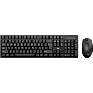 Ewent Teclado + Ratón Wireless PT Negro