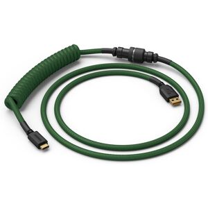 Glorious Cable Coiled USB-C para USB-A , 1,37m - Forest Green