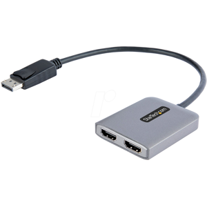 STARTECH.COM ST MST14DP122HD - Adaptador DisplayPort DP a 2x HDMI, 4K.