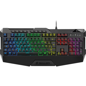 SHARKOON SHARK SGK4 - Teclado para juegos, USB, RGB, DE