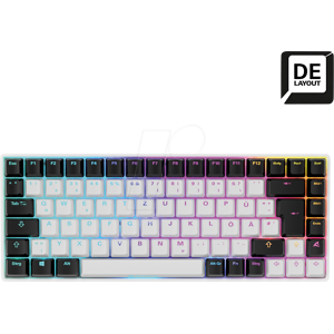SHARKOON SHARK SGK50S3WR - Teclado para juegos, USB, RGB, Gateron Red, Hot Swap