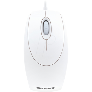 CHERRY M5400-0 - Ratón (ratón), cable, PS/2 + USB, blanco