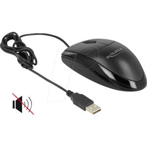 DELOCK 12106 - Ratón (ratón), cable, USB