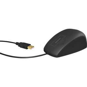 KEYSONIC 60865 - Ratón (ratón), cable, USB, IP68, negro