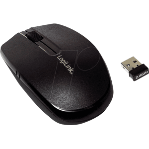 LOGILINK ID0114 - Ratón (ratón), radio, óptico, negro