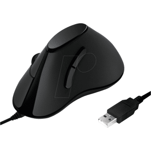 LOGILINK ID0158 - Ratón (ratón), cable, USB, ergonómico, negr