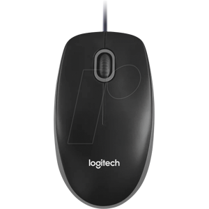 LOGITECH B100 SW - Ratón (mouse), cable, USB, negro