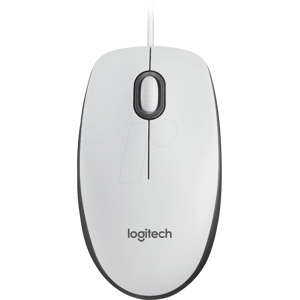 LOGITECH M100WS - Ratón (mouse), cable, blanco