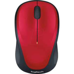 LOGITECH M235 RT - Ratón (ratón), radio, rojo