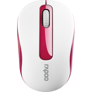 RAPOO M10P RT - Ratón (ratón), radio, rojo