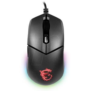MSI GM11 SW - Ratón para juegos (ratón), RGB, negro