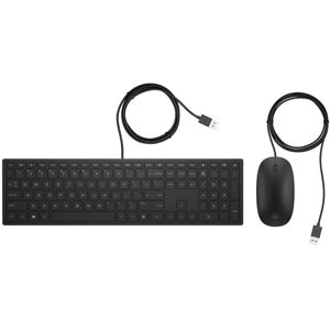 HP Pack de teclado y ratón con cables Pavilion 400. Negro
