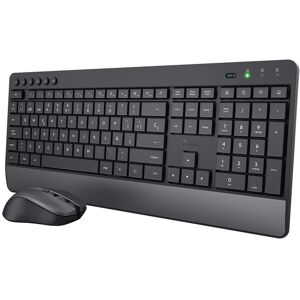 Trust Teclado + Ratón inalámbricos Trezo. Negro