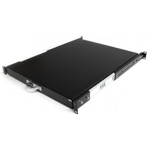 StarTech.com 22in Black Deep Sliding Server Rack Cabinet Shelf - Plataforma para teclado de bastidor